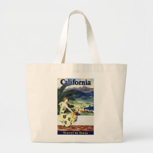 California This Summer Large Tote Bag