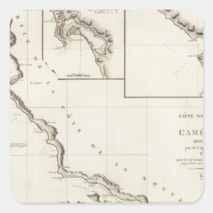 California to El Rosario Square Sticker