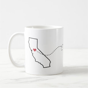 California to Missouri - Heart2Heart Coffee Mug