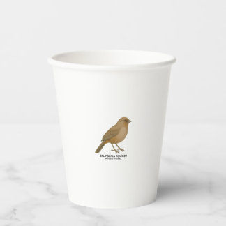 California Towhee - Birds of California Paper Cups