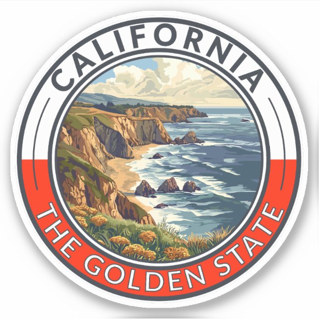 California Travel Art Badge (Front)