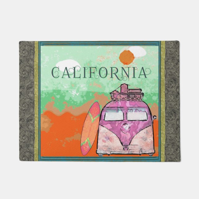California Travel Poster Doormat (Front)