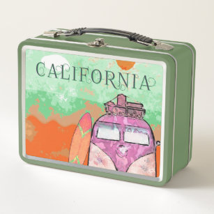 California Travel Poster Lunch Box