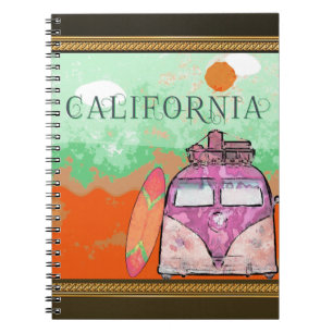 California Travel Poster Notebook