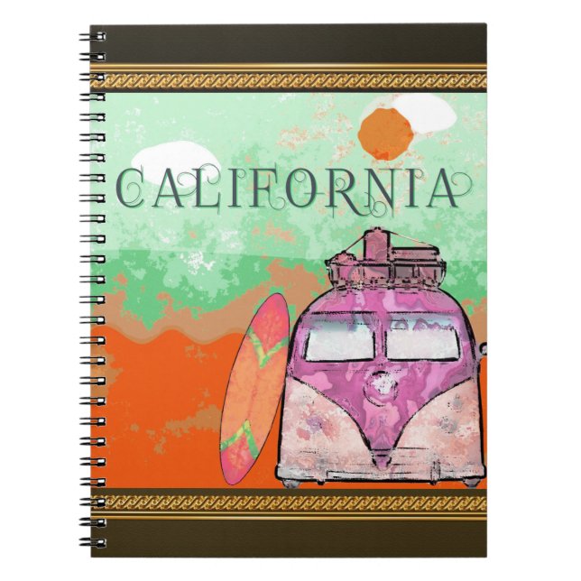 California Travel Poster Notebook (Front)
