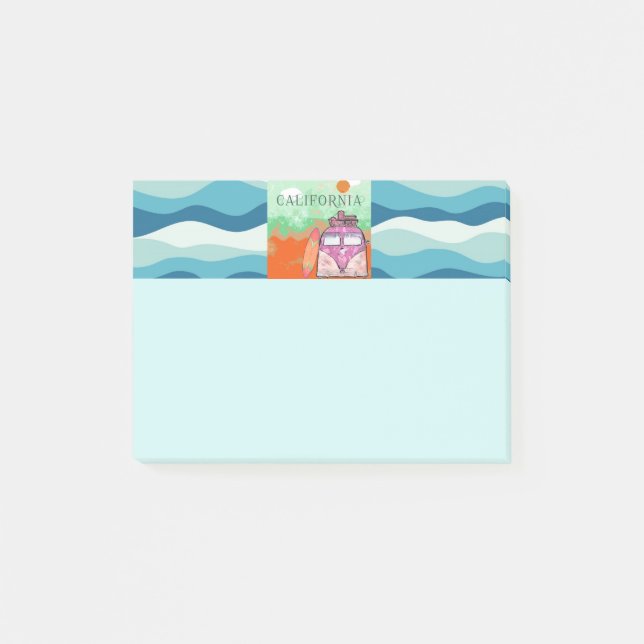 California Travel Poster Post-it Notes (Front)