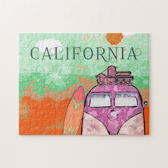 California Travel Poster Puzzle (Horizontal)