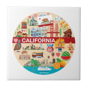 California Travels Tile
