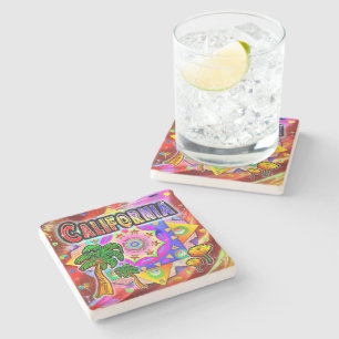California Tropical Friends Coaster