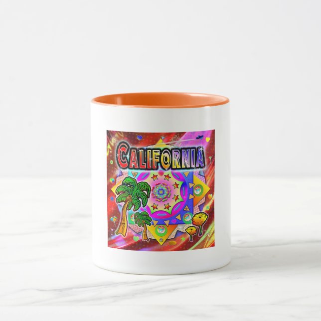 California Tropical Friends Mug (Center)