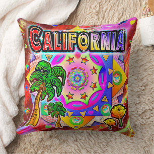 California Tropical Friends Pillow