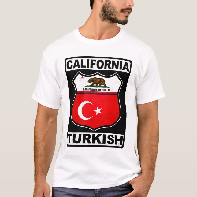 California Turkish American T-Shirt (Front)