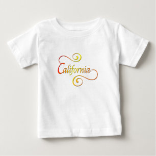 California Typography Art Baby T-Shirt