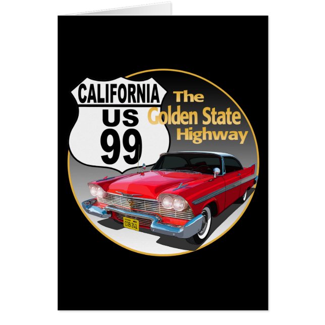 California U S Route 99 - The Golden State (Front)
