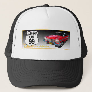 California U S Route 99 - The Golden State Trucker Hat