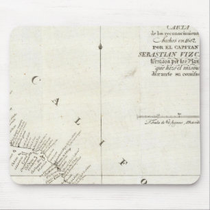 California Uncolored chart Mouse Mat