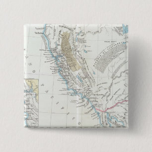 California United States 15 Cm Square Badge