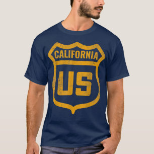 California - US highway distressed weathered look T-Shirt