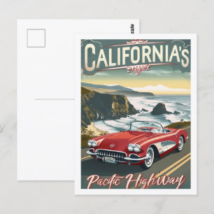 California USA America Vintage Famous Travel Place Postcard