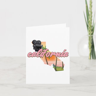 California USA map poster Holiday Card