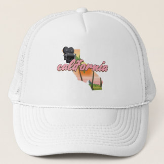 California USA map poster Trucker Hat