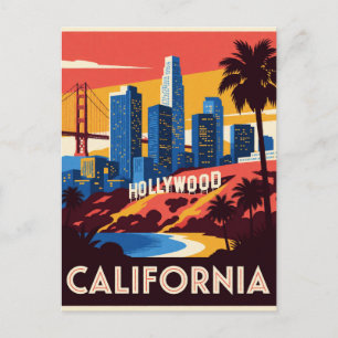 California USA Pacific Coast And West Coast Travel Postcard