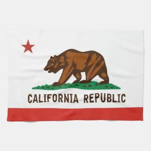 california usa state flag towel