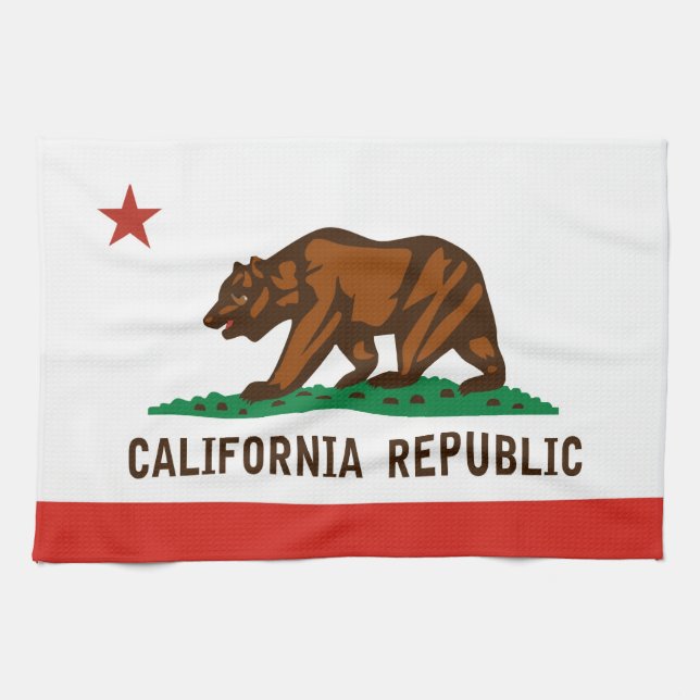 california usa state flag towel (Horizontal)