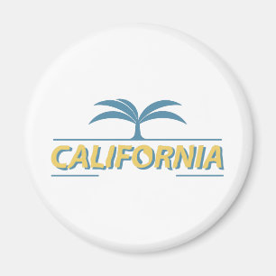 California usa state text magnet