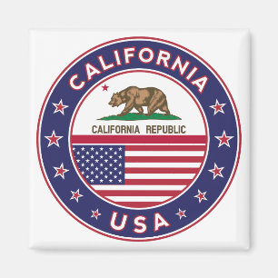 California, USA States, California t-shirt Magnet