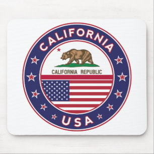 California, USA States, California t-shirt Mouse Mat