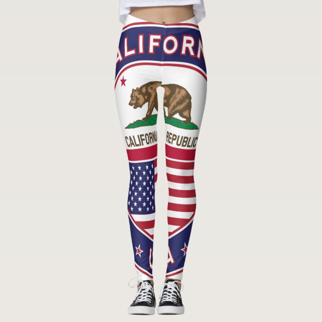 California, USA States Leggings (Front)