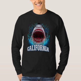 California Vacation Great White Shark Beach Trip T-Shirt