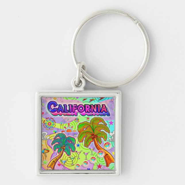 California Vacation Target Keychain (Front)