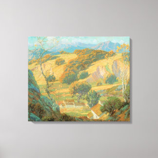 California Valley Farm Maurice Braun Fine Art Canvas Print