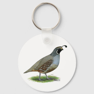 California Valley Quail Key Ring