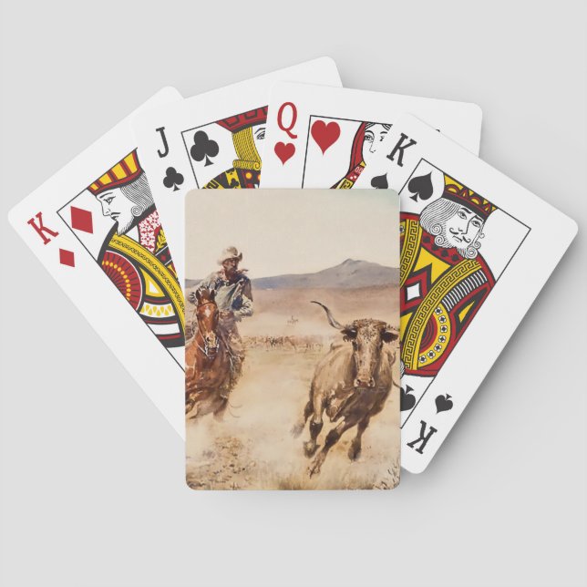 “California Vaquero” by Edward Borein Playing Cards (Back)