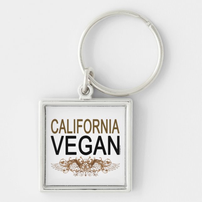 California Vegan Key Ring (Front)