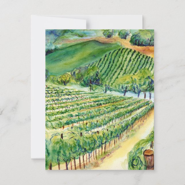 California Vineyard Invitation (Front)
