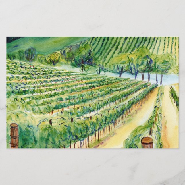 California Vineyard Stationery (Front)