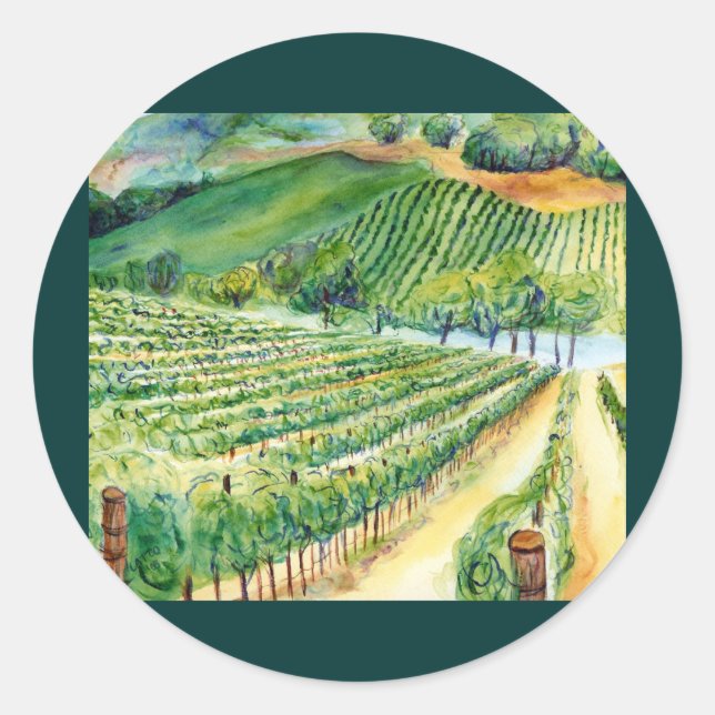 California Vineyard Sticker (Front)