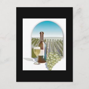 California Vineyard Wedding Save The Dates Announcement Postcard