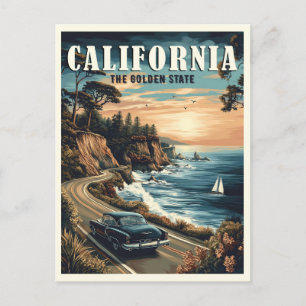 California Vintage  Postcard