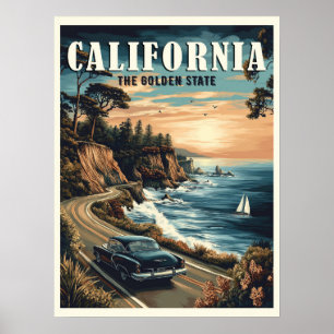 California Vintage Poster