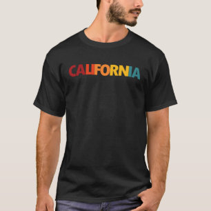 California Vintage Retro Colors With West Coast Vi T-Shirt