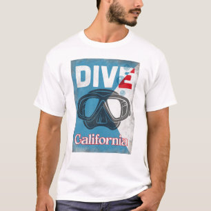 California Vintage Scuba Diving Mask T-Shirt