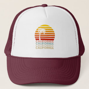 California Vintage Sommer Sunset Sunrise Retro Trucker Hat