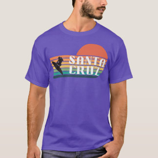 California Vintage Sunset Surfer Santa Cruz  T-Shirt