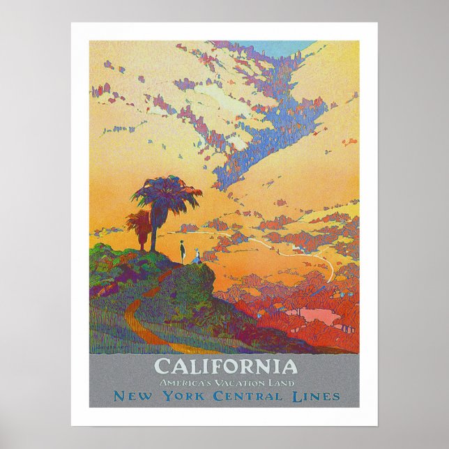 California Vintage Travel Poster (Front)