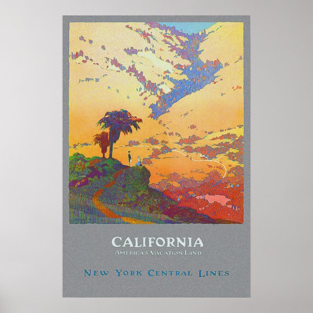California Vintage Travel Poster (Front)